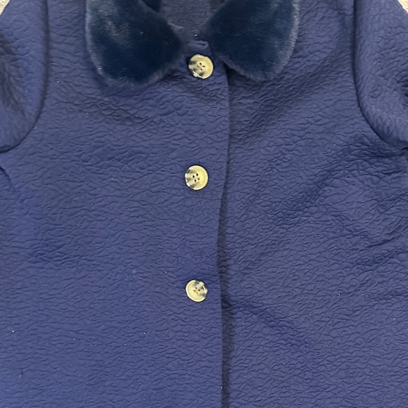 Chic Navy Kids Cape Coat - Picture 3 of 6